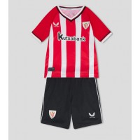 Echipament fotbal Athletic Bilbao Tricou Acasa 2023-24 pentru copii maneca scurta (+ Pantaloni scurti)